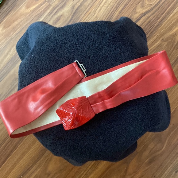 Red vintage 90’s belt - Picture 5 of 5